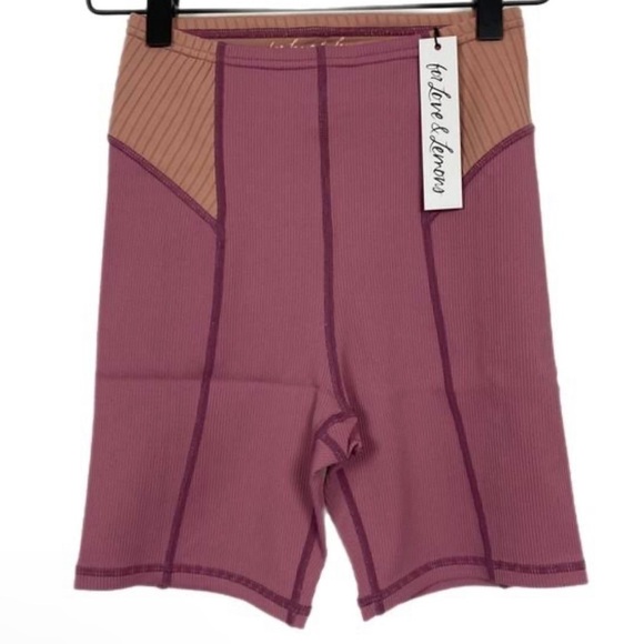 FOR LOVE & LEMONS Dani biker shorts - NWT - Size L - Picture 1 of 7